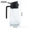 Botella Portátil de Aceite en Spray, Botella de Aceite de Vidrio de Doble Propósito para Rociar y Verter, Botella de Aceite en Spray con Niebla Libre de Aceite para Cocina del Hogar