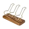 Suporte Feito à Mão Rack de Armazenamento de Asas de Frango Multi-Posição Rack de Exibição Madeira Sólida Detalhes de Tubo Acessórios de Tubo Suporte de Tubo Unidade de Ferramenta