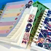 Caderno espiral Demon Slayer 100K divisórias hot stamping flip lateral diário estudantil planner marcador de página livro