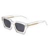 2025 Nuevas Gafas de Sol Retro Simples de Montura Cuadrada Engrosada Anillo Metálico Transfronterizo Gafas de Sol de Acetato de Alta Gama para Hombre y Mujer