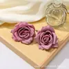 Flor artificial flor de rosa cabeza de flor accesorios para tocado de flores material para manualidades diy accesorio para solapa ropa accesorios de rosa de diamante