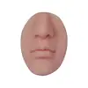 Pele de Prática de Tatuagem Facial Oval 3D de Silicone para Venda por Atacado Transfronteiriça, Ferramenta de Modelo de Lábio para Simulação de Maquiagem Facial