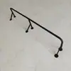 Perchero de pared lateral fijo, barra de ropa de pared, soporte simple de acero inoxidable para interiores, perchero