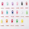 Frijol Pin Llavero DIY Accesorios Metálicos Anillo de Alambre de Acero Hebilla de Puerta Correa de Silicona Cuerda de Cuero Anillo de Tarjeta Pequeño