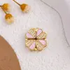 Pingente Colar Trevo da Sorte Magnético Transfronteiriço Pingente Design Simples Moderno Versátil Não Desbota Acessórios para Joias DIY