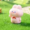 Micro-paisagem Fofo Sorvete Rosa Coelho Pequeno Boneca Mengli Jardinagem Paisagismo DIY Acessórios Decorativos Pequenos Enfeites