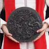 Bolo de chá Longfeng Chengxiang Dahongpao 500g pé 1 Jin Chá de rocha da Montanha Wuyi decoração coleção presente base de bolo de chá
