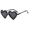 2025 Nuevas Gafas de Sol de Moda para Niños con Forma de Corazón de Melocotón, Protección Solar Personalizada para Hombres y Mujeres, Gafas de Sol para Transmisión en Vivo de Bebé Douyin
