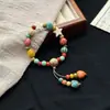 Jingdezhen nova pulseira de cerâmica pulseira de coração de menina infantil círculo único joia desenho animado fofo suprimento de barraca atacado