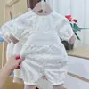 Pijama Cálido de Algodón Puro para Bebé con Cintura Alta para Proteger la Barriga 22156 Ropa de Otoño para Bebé Sin Costuras Ropa para Bebé Otoño e Invierno