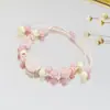 Pulsera de cerámica de Jingdezhen, nueva y que no se decolora, para estudiantes mujeres, pulsera de cuentas de estilo antiguo, pulsera de cerámica fresca y moderna