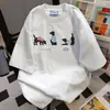 Diseño de Nicho con Estampados Interesantes, Camiseta Trendy Unisex de Manga Corta para el Trabajo, Top Holgado de Venta Caliente Verano 2025