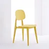 Silla de comedor gruesa color macarrón, silla de comedor moderna minimalista, taburete de restaurante, taburete de tocador, silla de plástico, silla para uso doméstico con respaldo