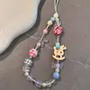 Funda de Teléfono con Lanyard para Parque de Atracciones Soñador Ins Cadena de Teléfono con Cuentas Hecha a Mano DIY Colgante para Cadena de Cámara