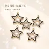 Colar Exclusivo DIY com Pingente Único de Estrela com Gotejamento de Óleo e Strass, Venda Direta do Fabricante, Disponível para Lote Misto e Vendas Transfronteiriças