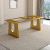 Pata de mesa de mármol, soporte de pie de mesa de acero inoxidable, soporte para mesa de té de oficina, placa de roca, soporte para plato grande, base de mesa de comedor de piedra de lujo
