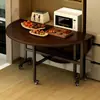 Mesa de Comedor Plegable para Uso Doméstico, Mesa de Comedor Redonda, Mesa Plegable Móvil para 20 Personas, Modelo Nuevo Mesa Redonda Grande Plegable para Comedor