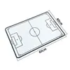 Pizarra magnética portátil de fútbol de doble cara, viene con marcadores magnéticos y un bolígrafo para escribir y borrar