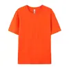 Camiseta de Algodão Puro com Gola Redonda e Manga Curta Verão Algodão Respirável Solta Cor Lisa Base Casual Unissex Versátil