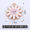 Pulseira Exclusiva DIY com Pétalas de Margarida em Strass e Lantejoulas com Gotejamento de Óleo, Acessórios de Joias Transfronteiriços, Venda Direta da Fábrica, Disponível para Venda por Atacado em Lotes Mistos