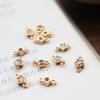 Pingente de Cristal Cravejado com Zircônia Estrela Pequena 5mm Pulseira Envolvida na Borda Acessórios para Brincos Materiais para Pulseira e Brincos DIY