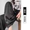 Calça de Acetato Cetim Wide Leg para Mulheres, Novo Estilo de Verão, Calça de Drapê de Seda Gelo, Estilo Chinês, Calça Rosa Fresca