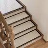 Tapete moderno minimalista para degraus, tapete longo absorvente antiderrapante de 3,5 mm, tapete antiderrapante para degraus, tapete para degraus interno