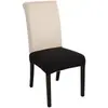 Funda Simple para Silla de Comedor de Hotel en Forma de T, Protector de Silla de Tela Elástica, Funda de Asiento de Tejido Diagonal, a Prueba de Polvo, Impermeable, a Prueba de Aceite