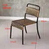 Silla pequeña de ratán para el hogar, con respaldo, para sala de estar, balcón, informal, tejida a mano, taburete bajo, silla de comedor, oferta especial