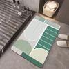 Alfombrilla de baño de diatomeas simple, absorbente, antideslizante, de secado rápido, resistente a las manchas, venta al por mayor