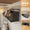 Prateleira de armazenamento de parede para quarto de dormitório estudantil, solução de armazenamento de parede sem furos, cesto de pendurar para banheiro