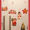 Luzes de Natal de Ventosa LED Formato de Boneco de Neve e Velhinho Luzes Decorativas para Janela Luzes de Natal Adereços de Atmosfera Festiva Luzes de Ventosa