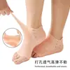 Nova Tampa de Calcanhar Respirável Silicone Macio Absorvente de Choque Aliviadora de Pressão Tampa de Pé Respirável Tampa de Pé para Calcanhar com Fascite Plantar