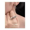Anillo Dorado Blanco Chapado en Cobre, Lujo Accesible de Nicho, Anillo de Zirconia Colorida Incrustada de Gama Alta, Anillo Abierto Exquisito y Hermoso