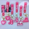 Nuevo Llavero Colgante Creativo de Dibujos Animados Barbie Transfronterizo para Bolso Llavero de Coche Accesorios Regalo Venta al por Mayor