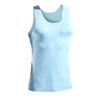 Chaleco de seda de hielo sin costuras personalizado para hombre, camiseta de verano ajustada sin mangas con cuello redondo, ropa interior deportiva con hombros anchos