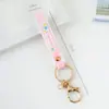 Chaveiro Personalizado de PVC Macio Alça de Pulso Corda de Couro de Silicone Acessórios para Boneca Brinquedo Pingente de Presente Pequeno
