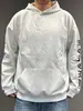 Sudadera con capucha bordada estilo gótico, unisex, oscura y atrevida, corte holgado, otoño/invierno, estilo para parejas, sudadera con capucha casual de moda