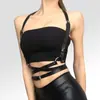 Cinto popular YSF de couro PU transfronteiriço, cinta de bondage feminina, anel de perna, flirt alternativo, estilo europeu e americano, removível e ajustável