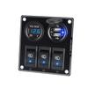 Cargador de coche modificado con doble USB, carga rápida QC3.0, voltaje multiconmutador, pantalla digital, accesorios para cargador de coche para teléfono móvil