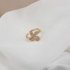 Anel Feminino Transfronteiriço Micro-Cravado Flor Giratória Zircônia Temperamento Estilo Cool Diamante Cheio Anel de Amor Joias Atacado