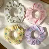 Gomas para el Cabello con Textura Arrugada Floral Frutal Lindo Bloqueo de Color Cuerdas para el Cabello para Cola de Caballo Suministro al por Mayor Directo del Fabricante