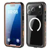 Capa à Prova d'Água Pimenta Vermelha para Apple iPhone 18 Pro Max Magnética Esportes ao Ar Livre Capa Protetora à Prova de Choque