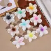 Novo Estilo da Amazon de Grampo de Cabelo Exquisito Bauhinia Gradiente de Frangipani para a Parte de Trás da Cabeça Grampo de Tubarão Acessório de Cabelo para Mulheres