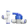 Purificador de agua, 2 conectores rápidos en T, adaptador rápido, diente exterior, tubería de agua de PE, dispensador de agua recto, filtro, accesorios de PE