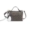 Bolsa Pequeña Cuadrada Fresca Dulce de Mano para Mujer 2026 Otoño Nuevo Bolso de Hombro Elegante de Lunares Bolso Cruzado para el Trabajo