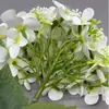 Flor artificial de fronteira, hortênsia de cabeça única com película 3D, hortênsia semiacabada para arranjos florais, hortênsia artificial, flor artificial, arranjo floral de casamento