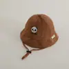 Gorro de Bebé Primavera y Otoño Ins Estilo Coreano Versátil Casual Panda de Bebé Sombrero Cubo Dibujo Animado Bebé Sombrero de Pescador