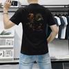 Camiseta de Manga Corta para Hombre Explosiva 2025 Nueva de Verano Moderna Estampado Año del Dragón Casual Moda Media Manga Versátil Cuello Redondo