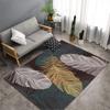 Alfombra de dibujos animados con diseño de paisaje de Amazon, venta al por mayor, estilo plumas, para dormitorio